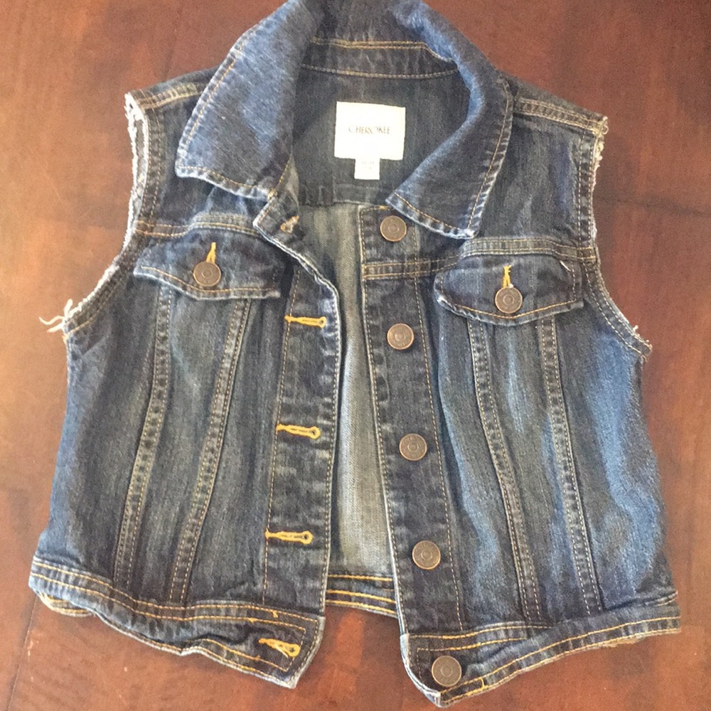 Kids denim vest